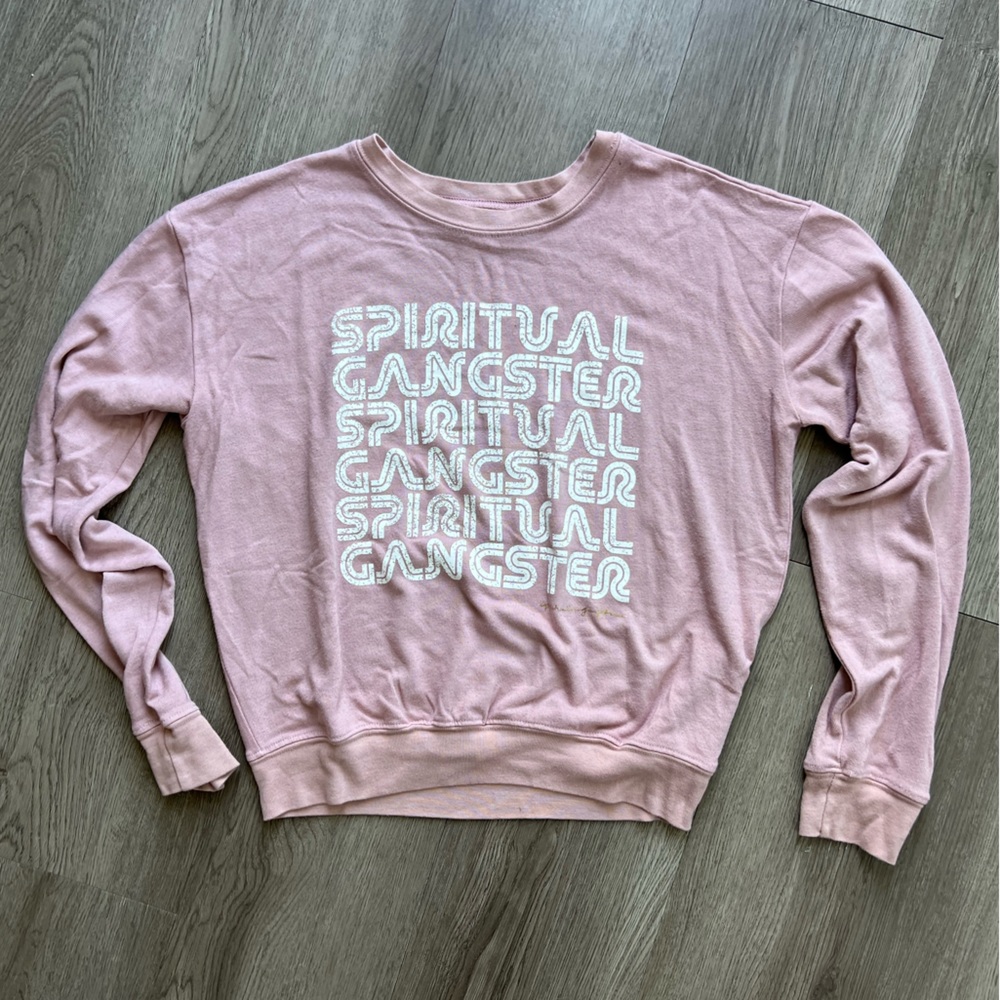 SPIRITUAL GANGSTER Retro label long sleeve - S